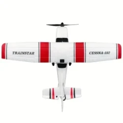 Cessna Model RC Airplane 3-Channel Fixed-Wing Fighter Glider, Foam Toy, Battery Powered with USB Charging, Weather Resistant, Push Button Control, 2.4G Remote, for Ages 14+, Rechargeable Lithium Polymer, 50m Max Altitude, 4m/s Speed - Ideal Gift for Chris