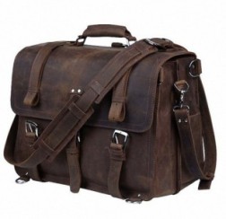 Retro Crazy Horse Leather Men's Traveling Bag