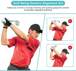 Golf Swing Aids - Pro Power Band Wrist Brace for Swing Gesture Alignment