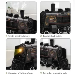 Kids' Deluxe Electric Metal Train Set - Trains & Trams with LED Lights, Realistic Sounds, and Durable Construction - Perfect Gift for Boys on Halloween and Christmas