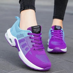 Women's Breathable Lightweight Cushioned Lace-Up Sneakers