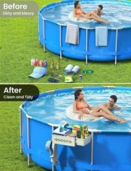 Pool Storage Basket Pool Side Drinks Beer Storage Rack