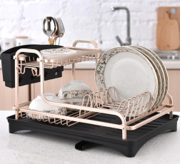 Stainless Steel Dish Rack with Drip Tray