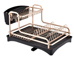 Stainless Steel Dish Rack with Drip Tray