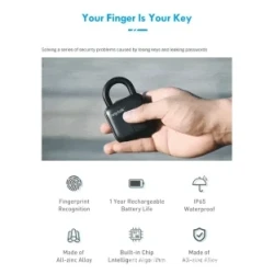 Smart Lock Waterproof L3 Fingerprint Padlock