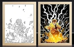 Demon Slayer Agatsuma Zenitsu Light Frame