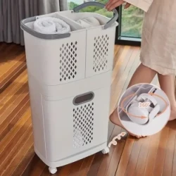 Wheeled Laundry Hamper – Spacious & Breathable Organizer