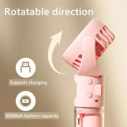 Portable 4-Speed Mist Fan with USB Charging