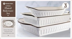 Fluted Bakeware Set 3 Pieces