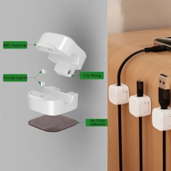 Magnetic Cable Clip & Adjustable Cord Holder