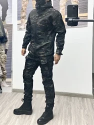 Men’s Camo Outdoor Outfit Set – Water-Resistant Jacket & Pants