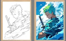 One Piece Zoro Asura Light Frame