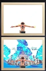 One Piece Luffy Back View II Light Frame