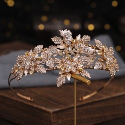 Luxury Gold Crystal Headwear Rhinestone