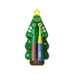 Children's Toothbrush 2 PCs Cartoon Christmas Tree