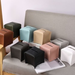 Leather Car Tissue Box Household Tissue Bag