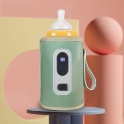 Portable Bag Bottle Warmer Heater with Monitor: Travel-Friendly Baby Milk & Water Warmer