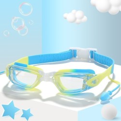 Kids Swimming Goggles/Adult Swimming Goggles, Silicone Ear Plugs, Kids Swimming Goggles