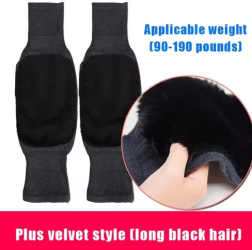 Knee-skin Fur Knee Pads Winter Warm Thickening Long Men and Women Leggings Motorcycle