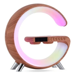 G Shaped LED Lamp Bluetooth Speake Wireless Charger