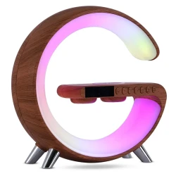 G Shaped LED Lamp Bluetooth Speake Wireless Charger