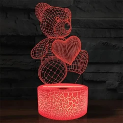 3D Lamp Acrylic USB LED Night Lights Neon Sign