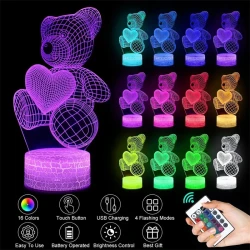 3D Lamp Acrylic USB LED Night Lights Neon Sign