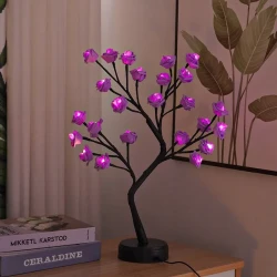 Table Lamp Flower Tree Rose