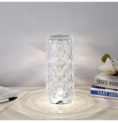 Diamond Table Lamp Rechargeable Acrylic