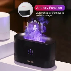 Led RGB Colorful Essential Oil Fire Flame Aroma Diffuser