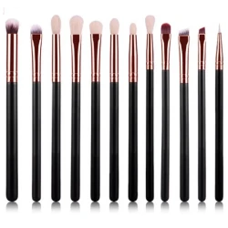 Black Rose Gold 12 Makeup Brush Set