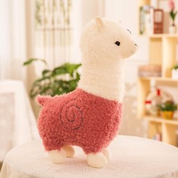 Furry Plush Lama Alpaca Toy - Stuffed Soft Long Plush Lifelike Alpaca Sheep Hug Pillow