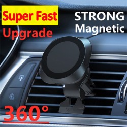 30W Magnetic Wireless Car Charger Air Vent Stand - Fast Charging Phone Holder for iPhone 12, 13, 14, 15 Pro Max Mini