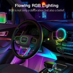 Essager RGB Magnetic Car Phone Holder Qi 15W Wireless Charger - Universal Phone Holder Stand