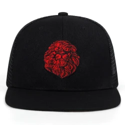 High-Quality Lion Face Embroidery Caps - Street Hip-Hop Trend Snapback Ha