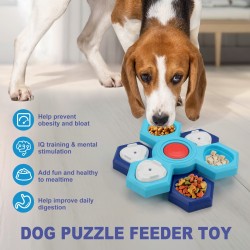 4 Layers Slow Feeder Puzzle Dog Bowls Assemble Slow Eating Bowl For Dogs