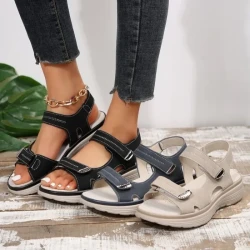 Casual Velcro Sandals Women's Lightweight Beach Shoes