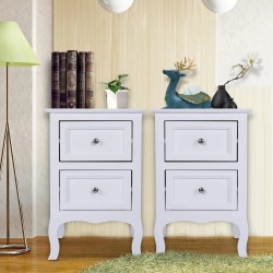 Nightstands Set of 2 -  Side Table Night Table for Bedroom