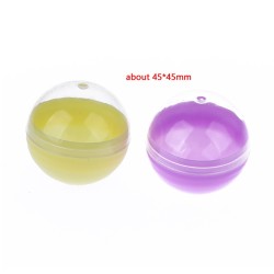 Promotion 10Pcs 45MM Colorful Plastic Toy Capsule Surprise Balls