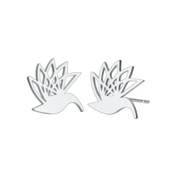 Elegant Bird Silhouette Stainless Steel Earrings