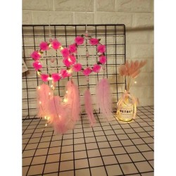 Women's Dreamcatcher Wind Chimes Room Decorative Pink