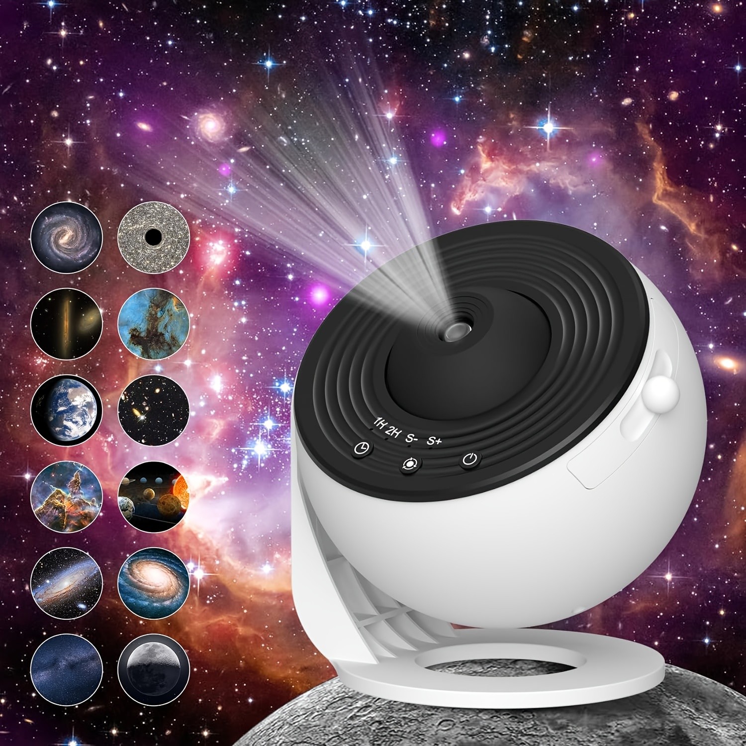 Star Projector Lamp with 13 Films Creative LED Starry Sky Night Light, Tabletop Indoor Dynamic Galaxy Projector, Touchpad Controlled, USB Powered, Non-Waterproof, for Home Atmosphere Decor
