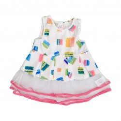 Dress All-Sorts Mesh Frill | 6m - 4y