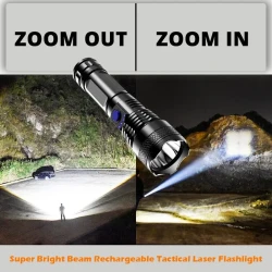 LED Rechargeable Tactical Laser Flashlight