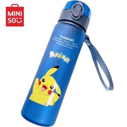 MINISO Pikachu 560ml Direct Drinking Water Bottle – Large Capacity Portable Coffee Cup, Leak Proof, Durable Cartoon Cute Hydroflask