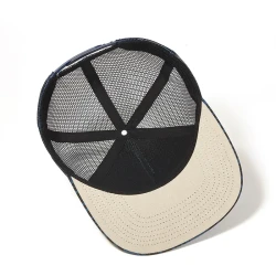 Stylish Palm Leaf Print Mesh Trucker Cap