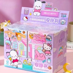 MINISO Sanrio Girl Quiet Book – Kuromi, Cinnamoroll, My Melody, and Pochacco DIY Material Children's Toys for Development and Hands-On Ability