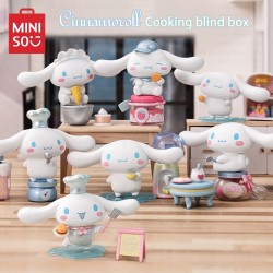 6 Boxes Cinnamoroll Cooking Blind Box – MINISO Sanrio Doll Model Decorative Ornaments for Children Toys, Birthday Gifts, Kawaii Trendy Animation