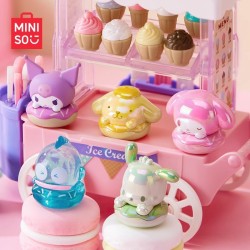 MINISO Sanrio Family Donut Series Candy Pellet Blind Box – Kawaii Surprise Toy, Desktop Decoration Model, Ideal Christmas Gift for Children