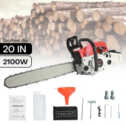 21.67-Inch High-Powered Versatile 58-Cubic-Centimeter Rust-Resistant Wood Chainsaw for Wood Cutting